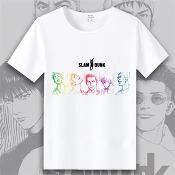 SHOHOKU Sakuragi Hanamichi Tlač Cosplay T Shirt Kaede Rukawa Hisashi Mitsui Letné T-Shirt Ženy/Muži tričko Anime Top Čaj
