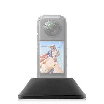 Silikónové Ploche Základne pre Insta360 X3 Panoramatické Akcia Fotoaparát, Zvislý Stojan Ochranné Držiak pre Selfie Video