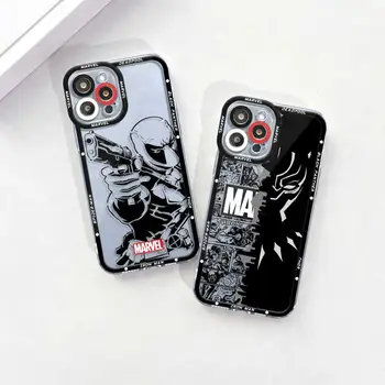 Spider Man Deadpool Iron Man Angel Eyes Jasné, Telefón puzdro Pre iPhone 14 13 12 11 Pro Max Mini XR XS Max X XS 7 8 6 6 Plus Kryt