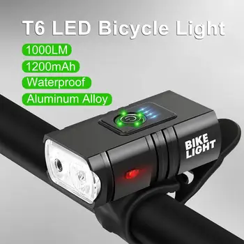 T6 Požičovňa Svetlo Predné 1000 Lumen Cyklistické Výkonné Led Svietidlo na Bicykel Osvetlenie Reflektor USB Nabíjateľné Svietidlo Mtb Príslušenstvo