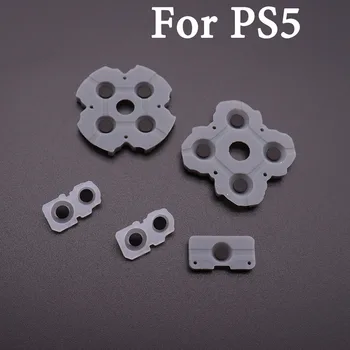 TingDong Pre PS5 Vodivé Gumové Tesnenie Náhradné Časť L R ABXY Tlačidlo pre PS5 Radič D-Pad