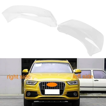Transparentné Tienidlo Svetlometov Kryt Tienidlo Lampy Svetlometu Shell Skla pre Audi-Q3 obdobie 2010-2015