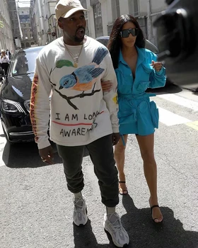 Vysoko kvalitné Kanye Season6 Zips Šnúrkou Športové Nohavice, Tepláky High Street Šnúrkou Bežné Nohavice