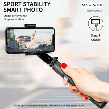 Ziskové Mobilný Telefón Selfie Stick Držiteľ Bluetooth Ručný Gimbal Stabilizátor Nastaviteľný Stojan Pre iPhone/Huawei XIAO