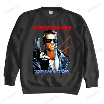 homme bavlnená mikina jar s kapucňou, Terminator Arnold Schwarzenegger Filmový Plagát Licencovaný Adul mužov vysokej kvality hoody