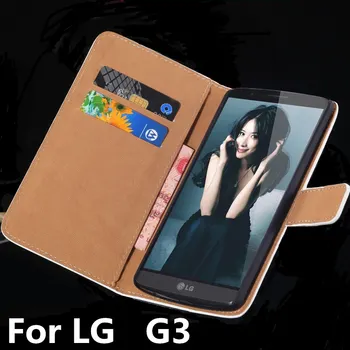 pre LG G3 Prípade D835 D850 Luxusný Stojan Peňaženky Štýl Kože Prípadoch Flip Book Kožený Kryt Slotu Karty Prípade čierna pre LG3 3 G