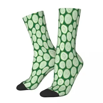 Čerstvé Vnútri Digital Art Uhorky Ponožky Muž Mens Ženy Jar Pančuchy Polyester