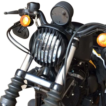 Hliníkové Motocykel Svetlometu Gril CNC Kryt Pre Harley Davidson Sportster XL883 XL1200 2004-2014 Turné Trike 09-UP